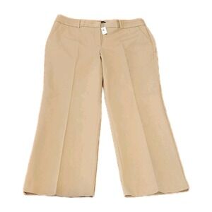 Talbots Plus Size The Newport Pant Womens 18 Curvy Tan At Waist Trouser Leg NWT
